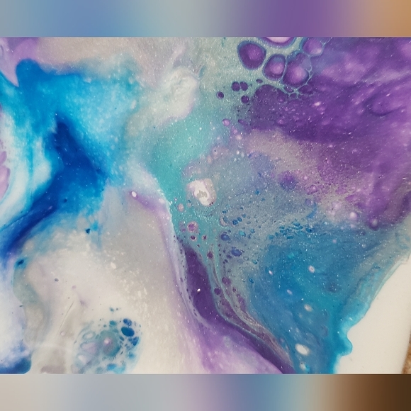 4.25"Original Acrylic Pour Coasters set of 4 - Picture 3 of 5